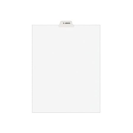 Avery Dennison Avery, Avery-Style Preprinted Legal Bottom Tab Divider, Exhibit C, Letter, White, 25PK 11942